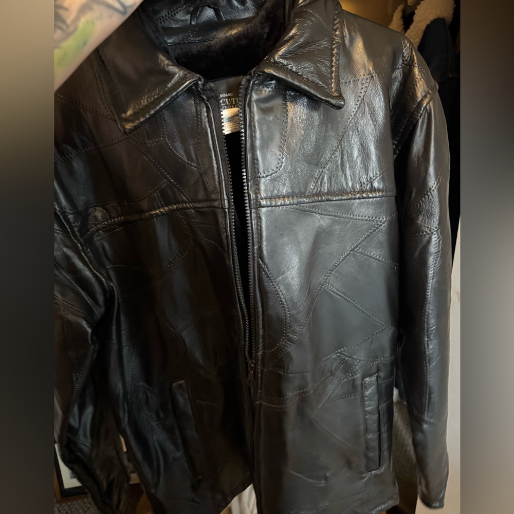 Haband Executive Division 100% Leather Jacket